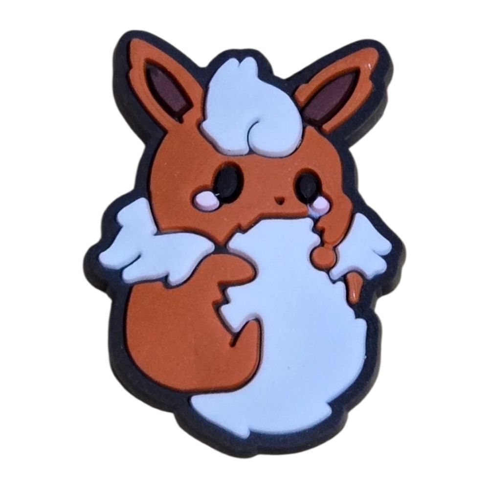 Pokemon Eevee Flareon Croc Charm Jibbitz Style Shoe Charms Accessory 6/$20 NEW